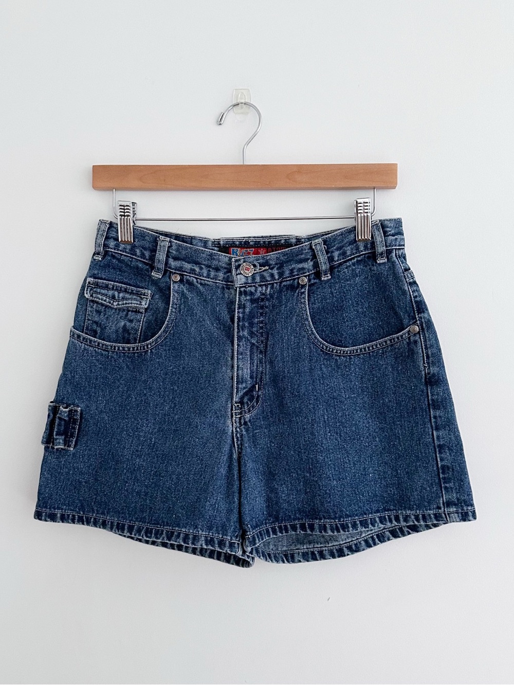 Vintage Y2K Carpenter Denim Shorts Indie Grunge Utility Jean Shorts Size 9/10